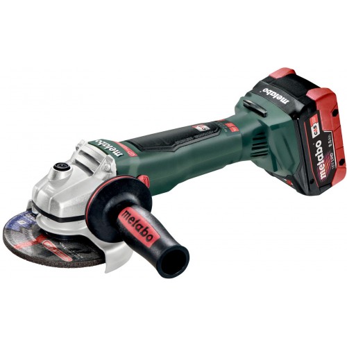 METABO WB 18 LTX BL 125 QUICK AKU Úhlová bruska 18V 2 x 8 Ah LIHD , Nabíječka ASC 30-36 V , Plastový kufr 613077810