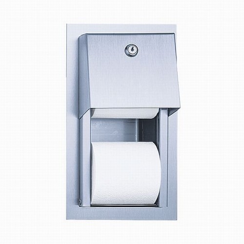 SANELA Nerezový zásobník na toaletní papír SLZN 26Z, pod omítku, matný 95261