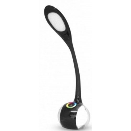 NILSEN LED MAGIC stolní lampa dotyková, stmívatelná, 7W, barevné podsvícení, černá US004
