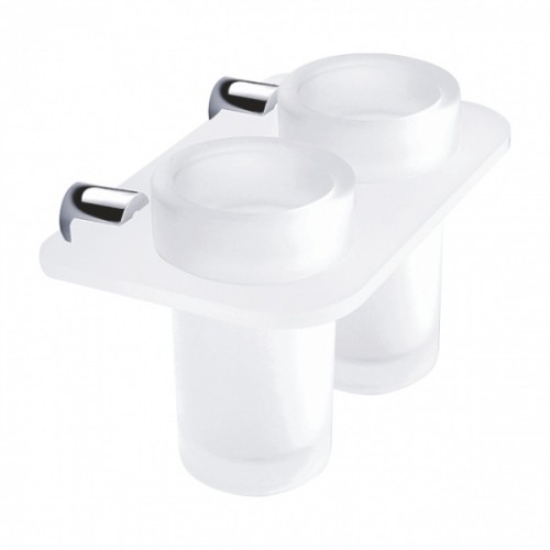 NIMCO BORMO držák sklenky dvojitý, chrom BR X3-58DW-26