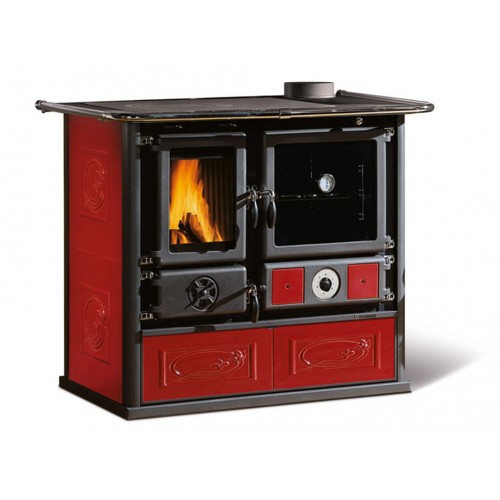NORDICA TERMOROSA D.S.A. krbový sporák na tuhá paliva, teplovodní, bordo NORDICA TERMOROSA D.S.A. krbový sporák na tuhá paliva, teplovodní, bordo