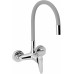 NOVASERVIS ZUMBA Dřezová baterie s elastickým ramenem 150mm, stříbrošedá/chrom 94480,0S
