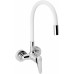 NOVASERVIS ZUMBA Dřezová baterie s elastickým ramenem 100mm, bílá/chrom 94480,0B