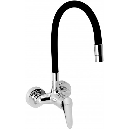 NOVASERVIS ZUMBA Dřezová baterie s elastickým ramenem 100mm, černá/chrom 94484,0C NOVASERVIS ZUMBA Dřezová baterie s elastickým ramenem 100mm, černá/chrom 94484,0C
