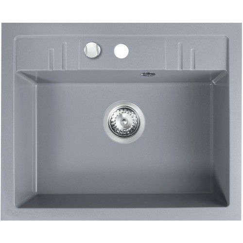 FERRO MEZZO II Granitový dřez 580x480mm, šedý DRGM1/48/58GA FERRO MEZZO II Granitový dřez 580x480mm, šedý DRGM1/48/58GA