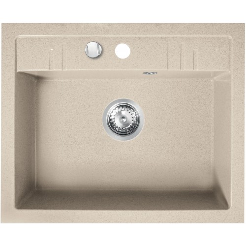FERRO MEZZO II Granitový dřez 580x480mm, písek DRGM1/48/58SA FERRO MEZZO II Granitový dřez 580x480mm, písek DRGM1/48/58SA