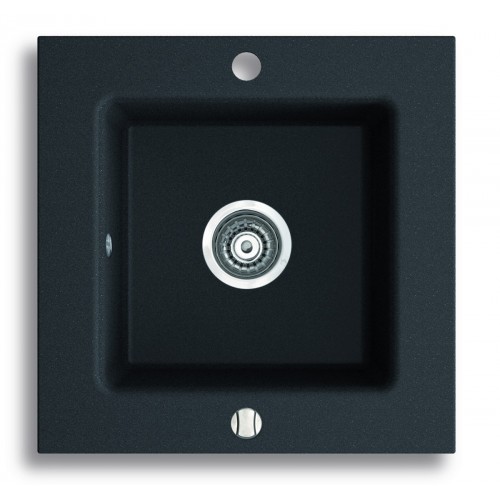 NOVASERVIS Granitový dřez, magranit, s přepadem, grafit DRG50/50B