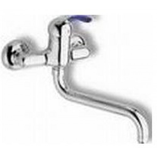 NOVASERVIS LA TORRE ZEPHYR dřezová/umyvadlová nástěnná baterie 150 mm satino/chrom 8870,9