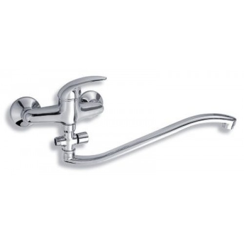 NOVASERVIS METALIA paneláková nástěnná vanová baterie 150mm chrom-plná 55032/1,0