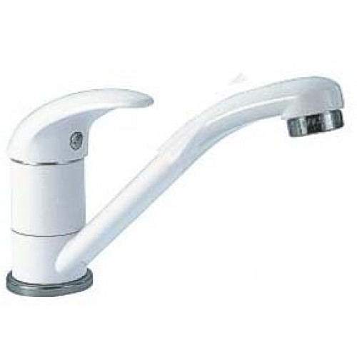 NOVASERVIS METALIA stojánková umyvadlová a dřezová baterie bílá - chrom/plná 55096,1