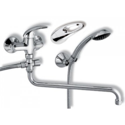 NOVASERVIS METALIA paneláková nástěnná vanová baterie 150mm chrom-otvor 55171,0