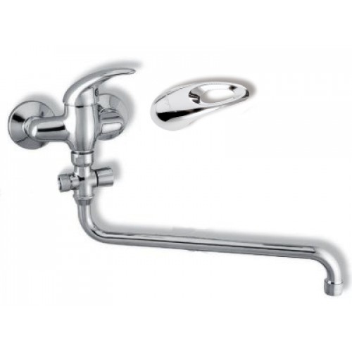 NOVASERVIS METALIA paneláková nástěnná vanová baterie 150mm chrom-otvor 55171/1,0 NOVASERVIS METALIA paneláková nástěnná vanová baterie 150mm chrom-otvor 55171/1,0