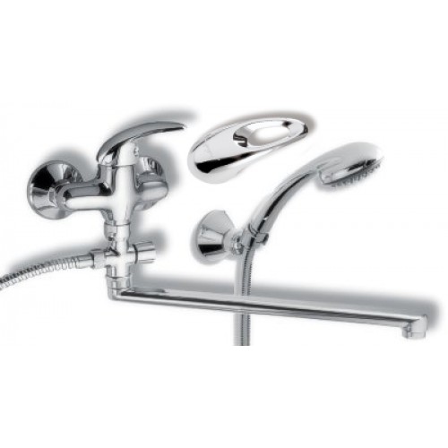 NOVASERVIS METALIA paneláková nástěnná vanová baterie 150mm chrom-otvor 55172,0 NOVASERVIS METALIA paneláková nástěnná vanová baterie 150mm chrom-otvor 55172,0