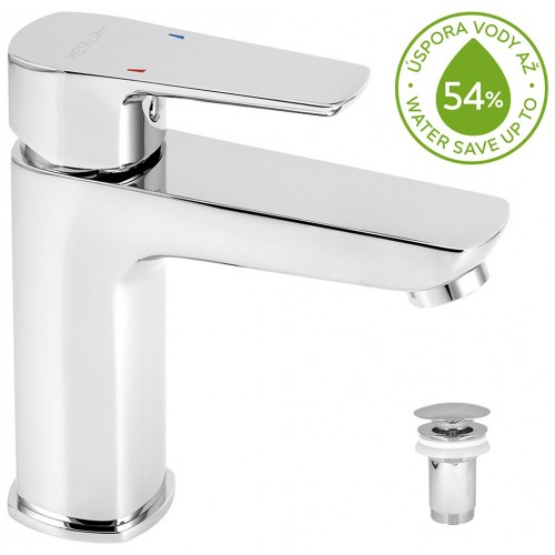 NOVASERVIS METALIA 58 Umyvadlová baterie, s výpustí, chrom 58003,0