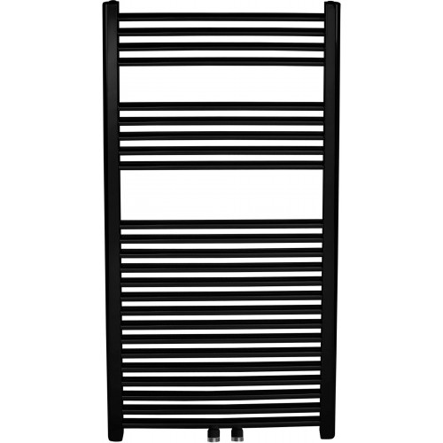 NOVASERVIS Otopné těleso rovné, středové připojení, 450x1200mm, černé 450/1200/RS,5