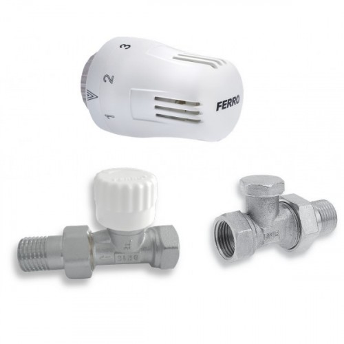 NOVASERVIS sada na radiátory s termostatem přímá 1/2" ZTM01 NOVASERVIS sada na radiátory s termostatem přímá 1/2" ZTM01