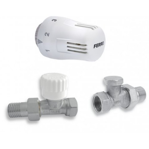 NOVASERVIS Sada na radiátory s termostatem přímá 1/2" ZTM1 NOVASERVIS Sada na radiátory s termostatem přímá 1/2" ZTM1