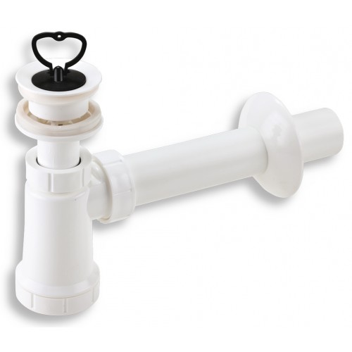NOVASERVIS sifon umyvadlový, plast. miska, zátka 5/4“ x 40mm 420,P