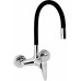 NOVASERVIS ZUMBA Dřezová baterie s elastickým ramenem 150mm, černá/chrom 94480,0C