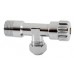 NOVASERVIS rohový ventil bez filtru s matkou 1/2"x3/8", chrom CF3003/10M