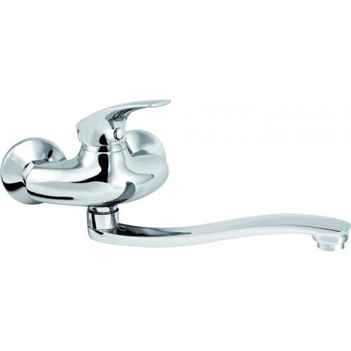 NOVASERVIS METALIA 57 Dřezová nebo umyvadlová nástěnná baterie 100 mm chrom 57074,0