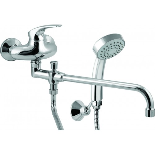 NOVASERVIS METALIA 57 Paneláková nástěnná vanová baterie 100 mm chrom 57037,0 NOVASERVIS METALIA 57 Paneláková nástěnná vanová baterie 100 mm chrom 57037,0