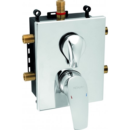 NOVASERVIS METALIA 57 Podomítková baterie s boxem chrom, 3 vývody BOX57052RX,0