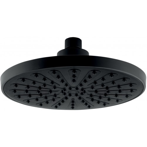 NOVASERVIS Pevná sprcha snadnočístící, průměr 200 mm, černá RUP/200,5