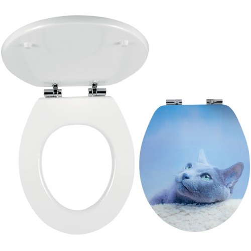 NOVASERVIS WC SEDÁTKO MDF s potiskem WC/SOFT3D