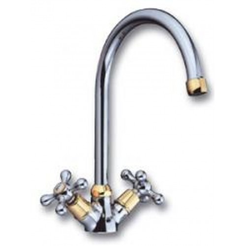 NOVASERVIS LA TORRE CLASSIC stojánková dřezová baterie chrom-zlato 8113,2