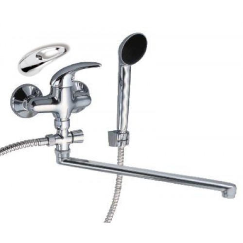 NOVASERVIS METALIA paneláková nástěnná vanová baterie 100mm chrom-otvor 55173,0
