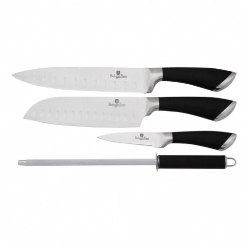 BERLINGERHAUS Velvet Chef Sada nožů santoku 4 ks, nerez, černá BH-2022