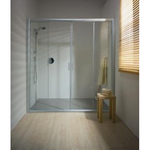 RAVAK Rapier NRDP4-180 sprchové dveře posuvné, satin Transparent 0ONY0U00Z1
