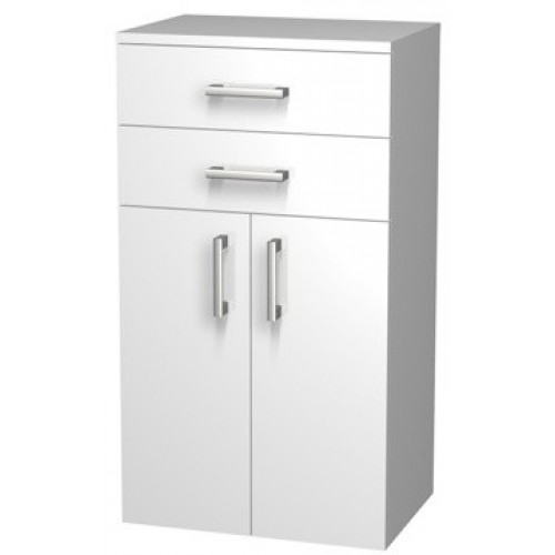 INTEDOOR NEW YORK střední koupelnová skříňka 50cm, závěsná, šedá lesk NYSS502Z/U506