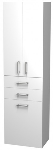 INTEDOOR vysoká koupelnová skříňka 50 cm závěsná wenge NY SV 50 2Z K 55