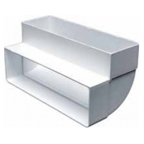 Vzduchotechnika oblouk vertikální 90 st 204 x 60 mm KKPI 20/6 Vzduchotechnika oblouk vertikální 90 st 204 x 60 mm KKPI 20/6