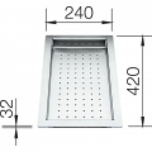 BLANCO odkapávací deska Supra, Zerox 420x240mm 219650