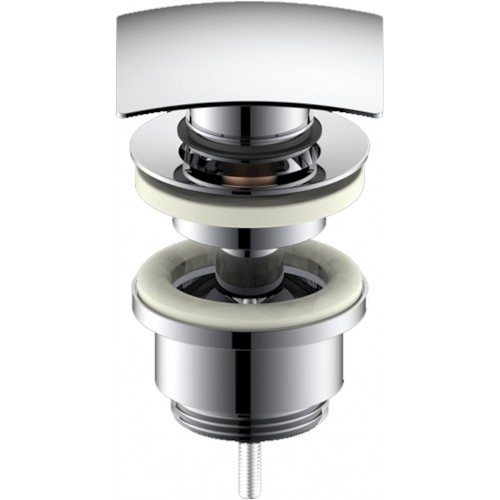 OPTIMA Umyvadlový vtok clic-clac hranatý,průměr 5/4", celochrom