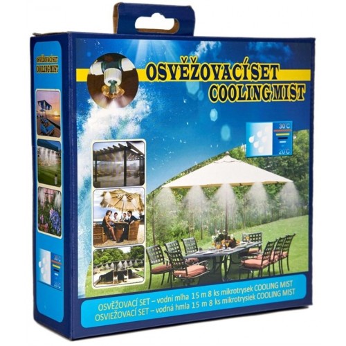 Osvěžovací set Vodní mlha 15 m 8ks mikrotrysek TY9415B