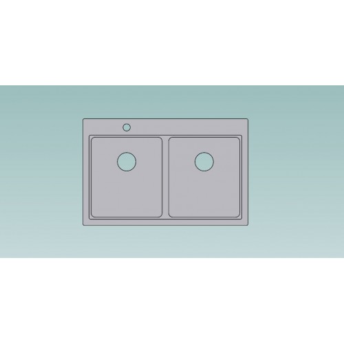 Otvor do dvoudřezu vlevo