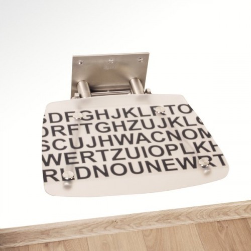 RAVAK Sprchové sedátko OVO-B Text černá písmena B8F0000030