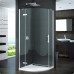 RONAL P3P Pur čtvrtkruh s jednokřílovými dveřmi, rad55, 90cm, chrom, pravé P3PD550901007