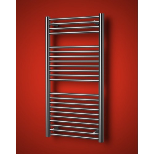 ISAN PALMYRA INOX elektro designový, koupelnový radiátor 1765/500, kartáčovaná nerez