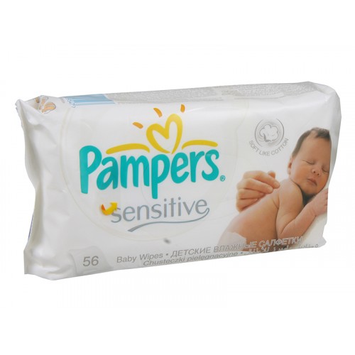 PAMPERS Sensitive Ubrousky 56ks