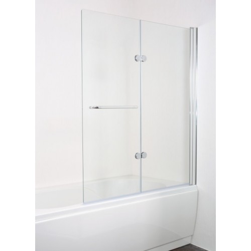 ARTTEC Zástěna 120 chrome clear - Vanová zástěna dvoudílná PAN01039 ARTTEC Zástěna 120 chrome clear - Vanová zástěna dvoudílná PAN01039