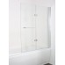 ARTTEC Zástěna 120 chrome clear - Vanová zástěna dvoudílná PAN01039
