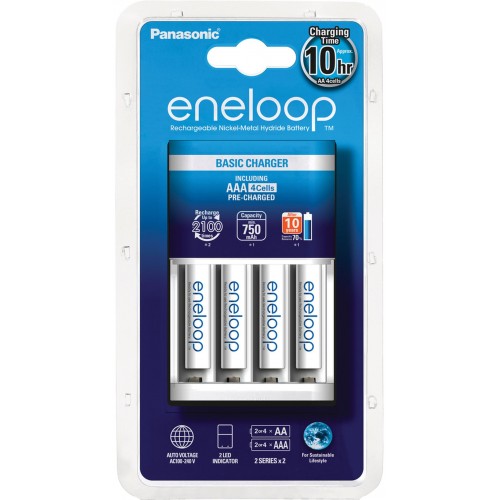 PANASONIC KJ51MCC04E 4xAAA ENELOOP nabíječka baterií 35047115 PANASONIC KJ51MCC04E 4xAAA ENELOOP nabíječka baterií 35047115