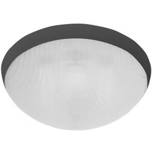 PANLUX GALIA přisazené stropní a nástěnné kruhové svítidlo 75W E27, černá KG-75/C