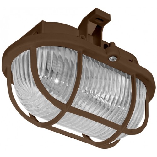 PANLUX OVAL přisazené nástěnné svítidlo 60W, hnědá SOP-60/H