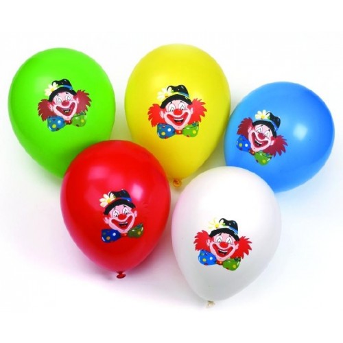 PAPSTAR Nafukovací balonky s obrázkem klauna PAPSTAR Nafukovací balonky s obrázkem klauna